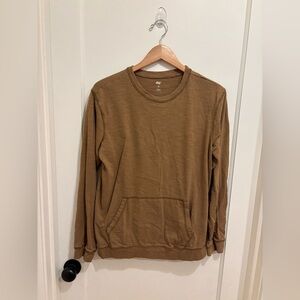 Dip Men's Tan Crewneck 100% Cotton Medium